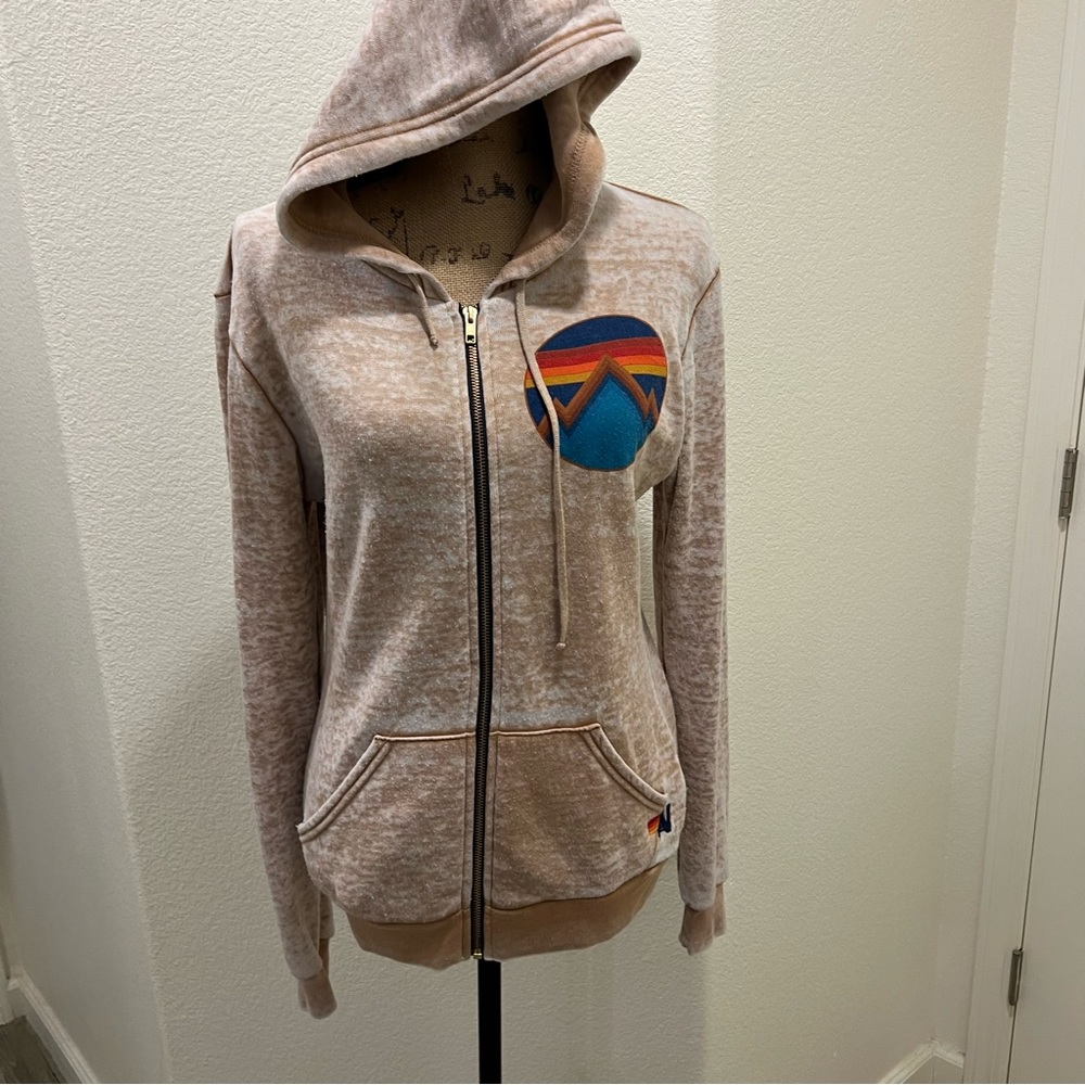 Aviator Nation Tan Mountain Jacket L